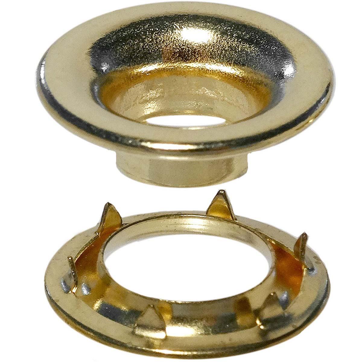 Reliable Stimpson Rolled Rim Grommet and Spur Washer Brass Durable Heavy-Duty #0 Set 1,440 Pieces of Each Reliable Stimpson Rolled Rim Grommet and Spur Washer Brass Durable Heavy-Duty #0 Set 1,440 Pieces of Each